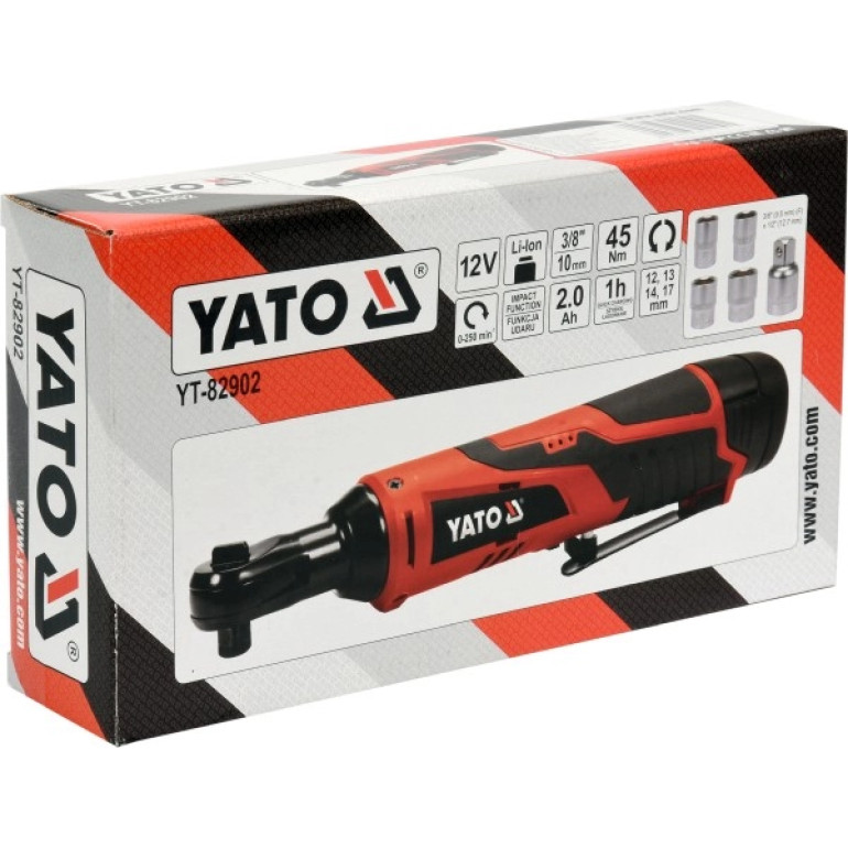 Schlagratsche 3/8-1/2 45 Nm 12V (2,0Ah, 1H) YT-82902 Schlagratsche 3/8-1/2 45 Nm 12V (2,0Ah, 1H) YT-82902