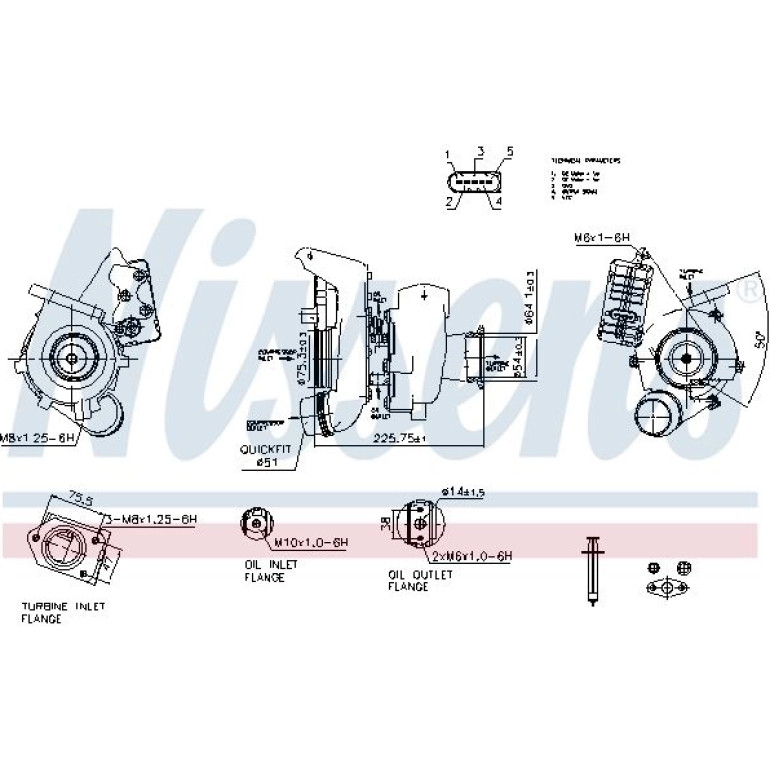 NISSENS Turbolader 93328 NISSENS Turbolader 93328