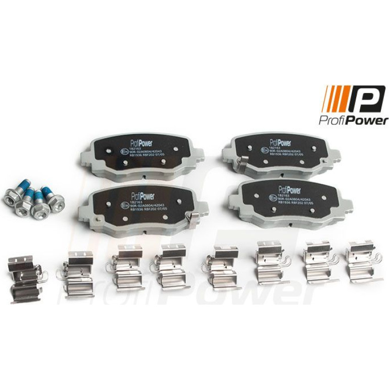 PROFIPOWER Bremsbelagsatz, Scheibenbremse 1B2163 PROFIPOWER Bremsbelagsatz, Scheibenbremse 1B2163