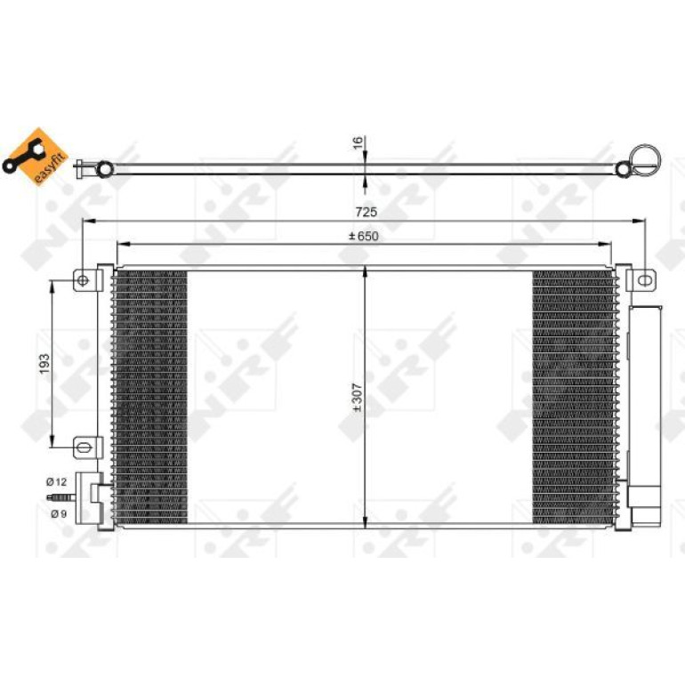 Kondensator, Klimaanlage 350067 Kondensator, Klimaanlage 350067