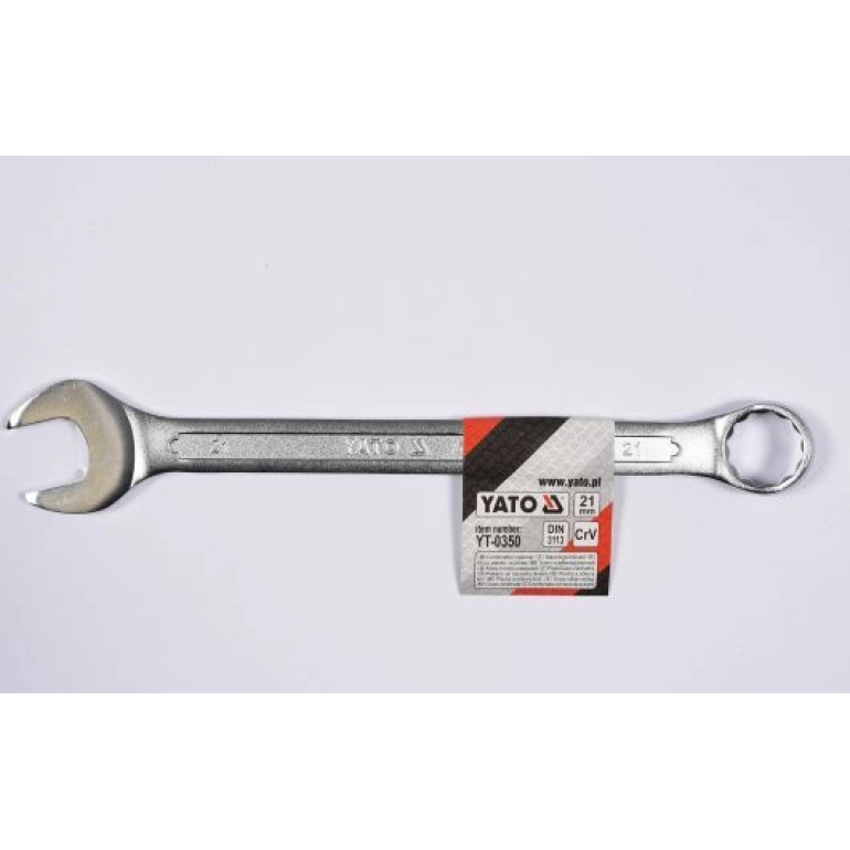 Maulringschlüssel 21mm Polierte K÷Pfe YT-0350 Maulringschlüssel 21mm Polierte K÷Pfe YT-0350