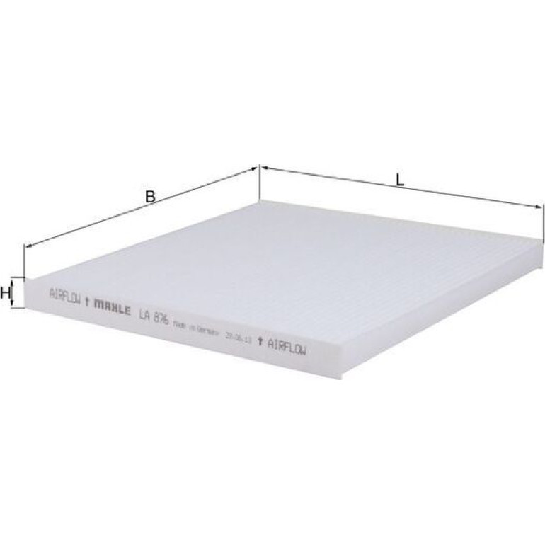 MAHLE Filter, Innenraumluft LA 876 MAHLE Filter, Innenraumluft LA 876