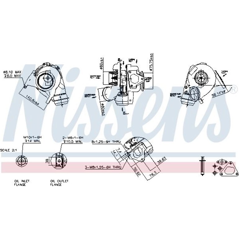 NISSENS Turbolader 93051 NISSENS Turbolader 93051