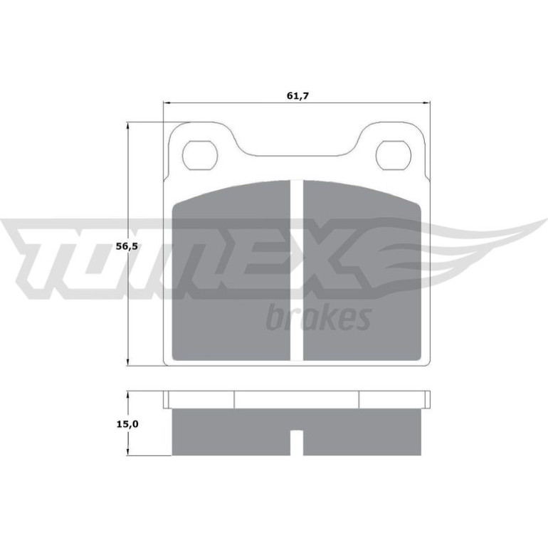 TOMEX brakes Bremsbelagsatz, Scheibenbremse TX 10-19