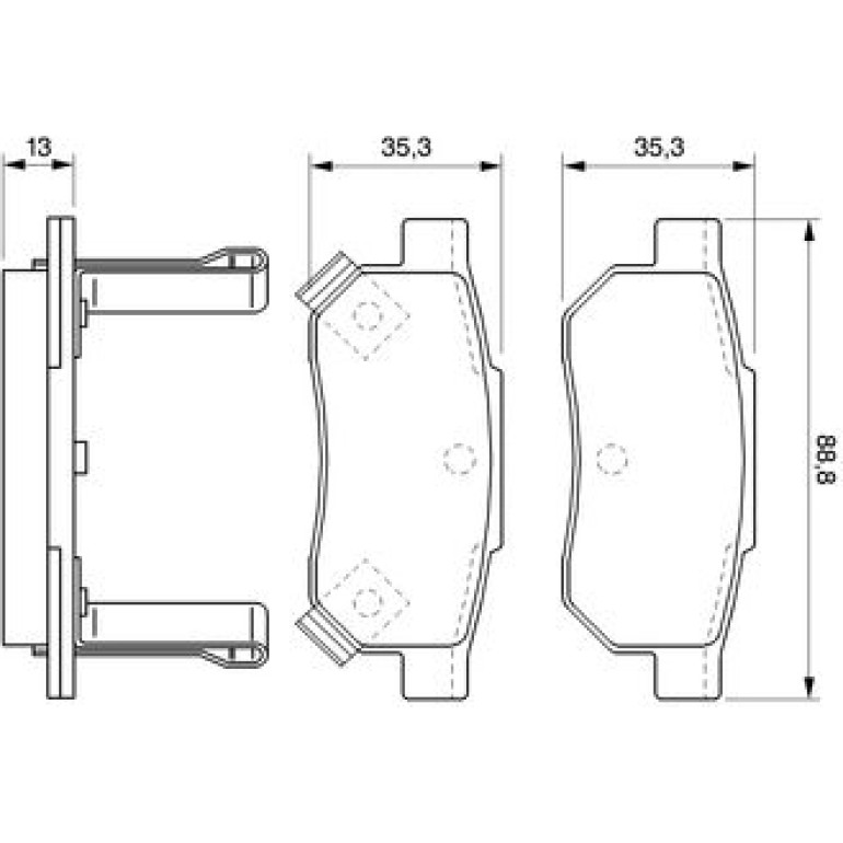 Bosch Bremsbelagsatz 0 986 494 128 Bosch Bremsbelagsatz 0 986 494 128