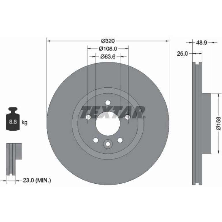 Bremsscheibe 92282105 Bremsscheibe 92282105