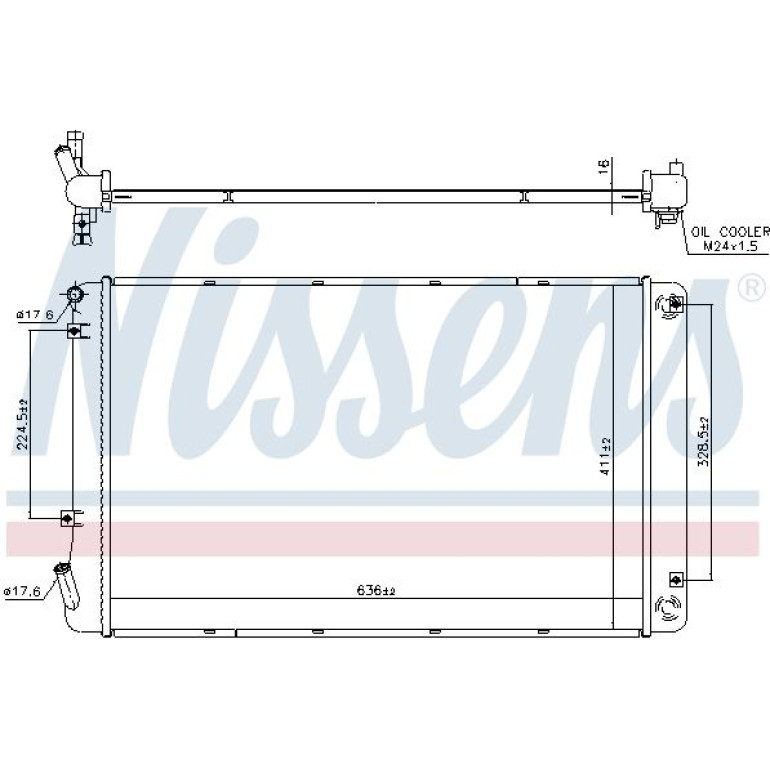 Wasserkühler PKW 606608 Wasserkühler PKW 606608