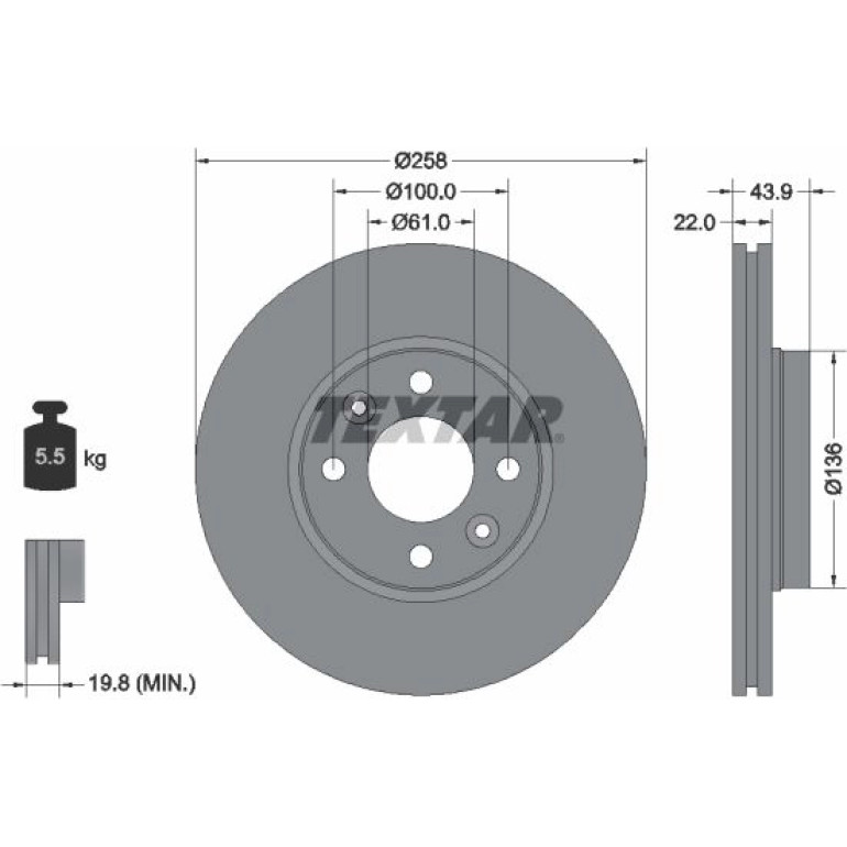 Bremsscheibe Renault P. Kangoo 08- Ko A 14/Dacia Lodgy/Dokker 92241503 Bremsscheibe Renault P. Kangoo 08- Ko A 14/Dacia Lodgy/Dokker 92241503