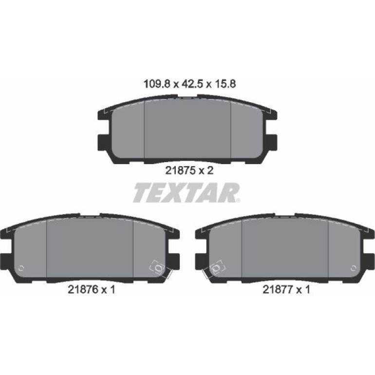 Bremsbelagsatz Opel T. Frontera 2187501 Bremsbelagsatz Opel T. Frontera 2187501