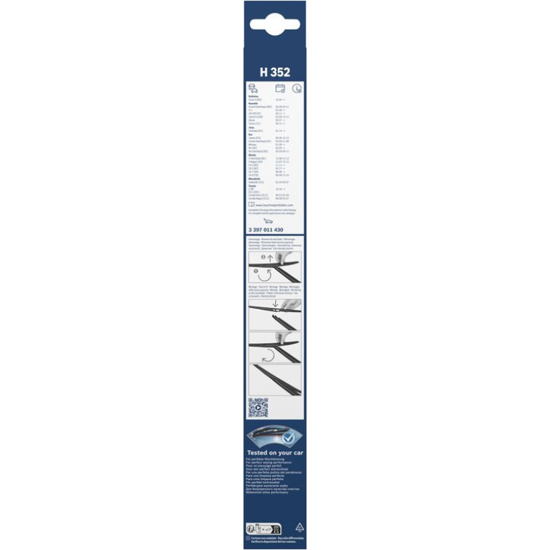 Bosch Wischerblatt H352 3397011430 Bosch Wischerblatt H352 3397011430