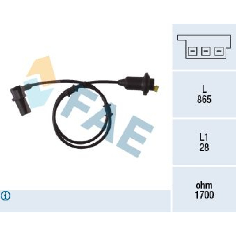 FAE Sensor, Raddrehzahl 78082 FAE Sensor, Raddrehzahl 78082