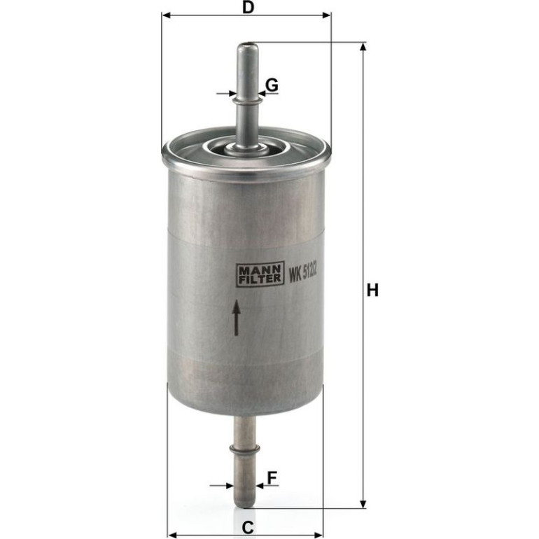 Mann & Hummel Kraftstofffilter PKW WK 512/2