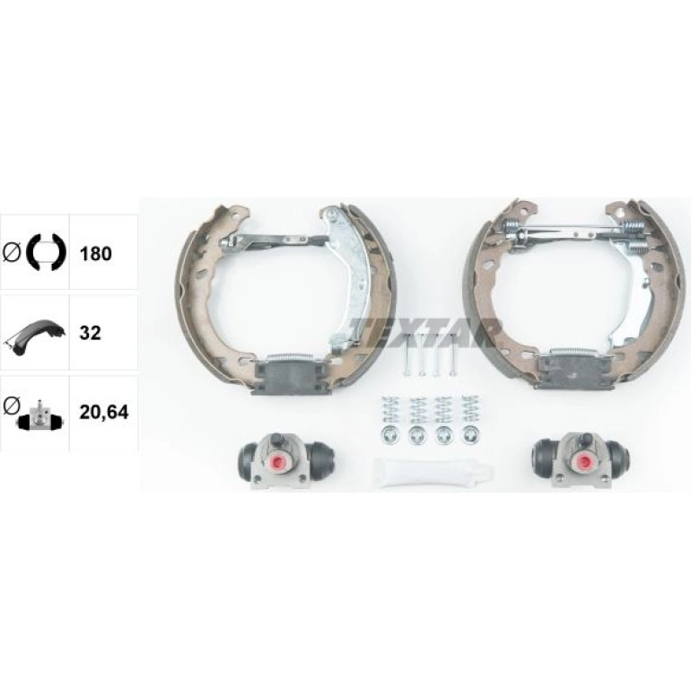 Satz Bremsbacken Fiat 500 1.2 10/07- (180X32) 84064600 Satz Bremsbacken Fiat 500 1.2 10/07- (180X32) 84064600