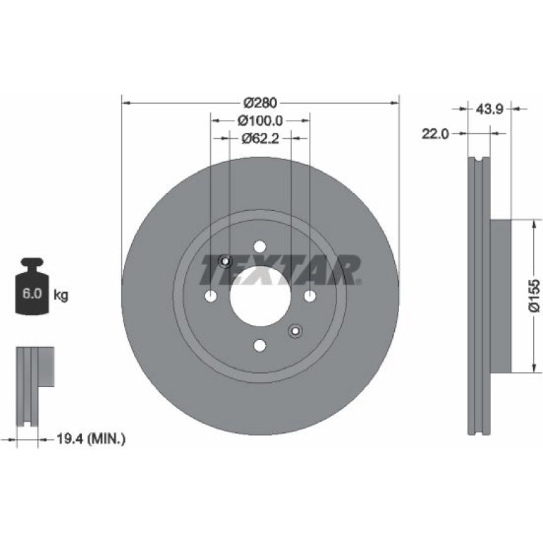 Bremsscheibe Kia P. Rio 11 92239303 Bremsscheibe Kia P. Rio 11 92239303