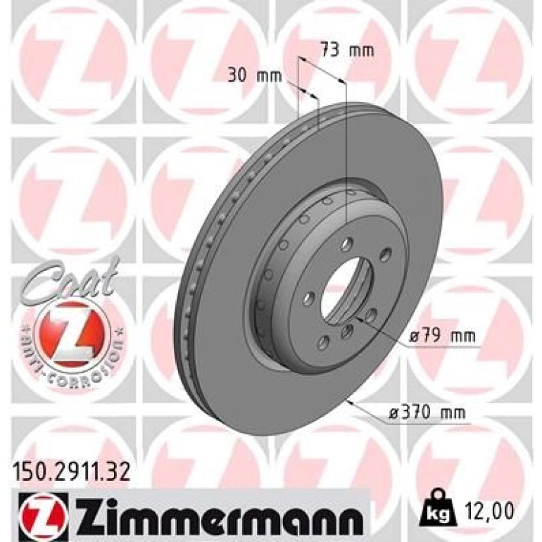 ZIMMERMANN Bremsscheibe 150.2911.32 ZIMMERMANN Bremsscheibe 150.2911.32
