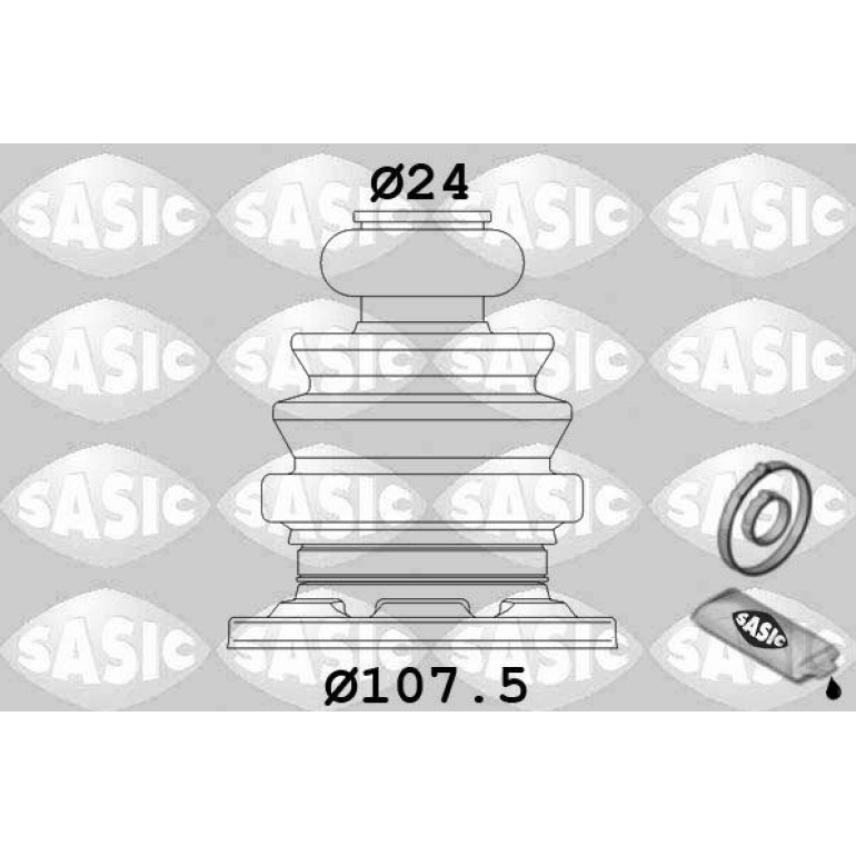 SASIC Faltenbalgsatz, Antriebswelle 1906003 SASIC Faltenbalgsatz, Antriebswelle 1906003