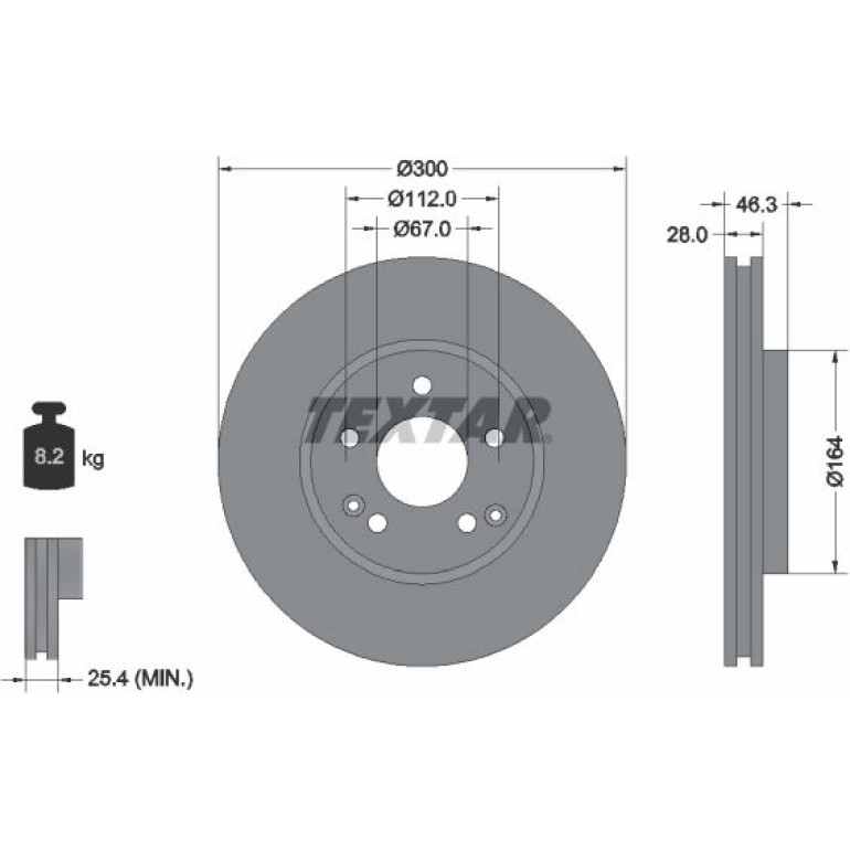 Bremsscheibe Db P. W203/W210/R170/R171 95-11 92106005 Bremsscheibe Db P. W203/W210/R170/R171 95-11 92106005