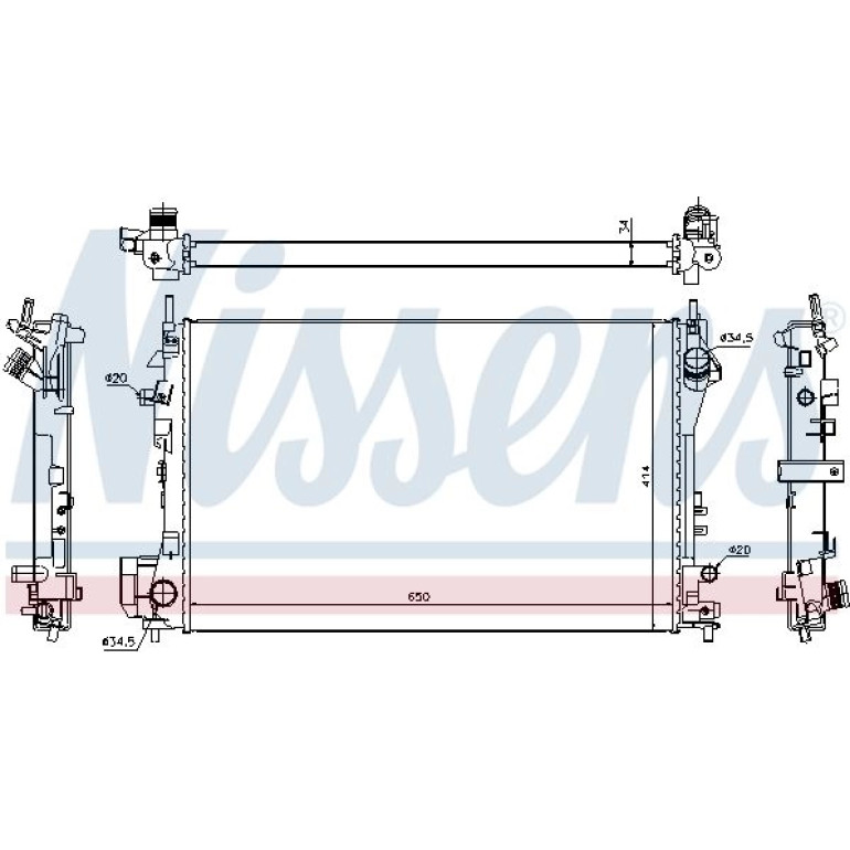 Wasserkühler PKW 630742