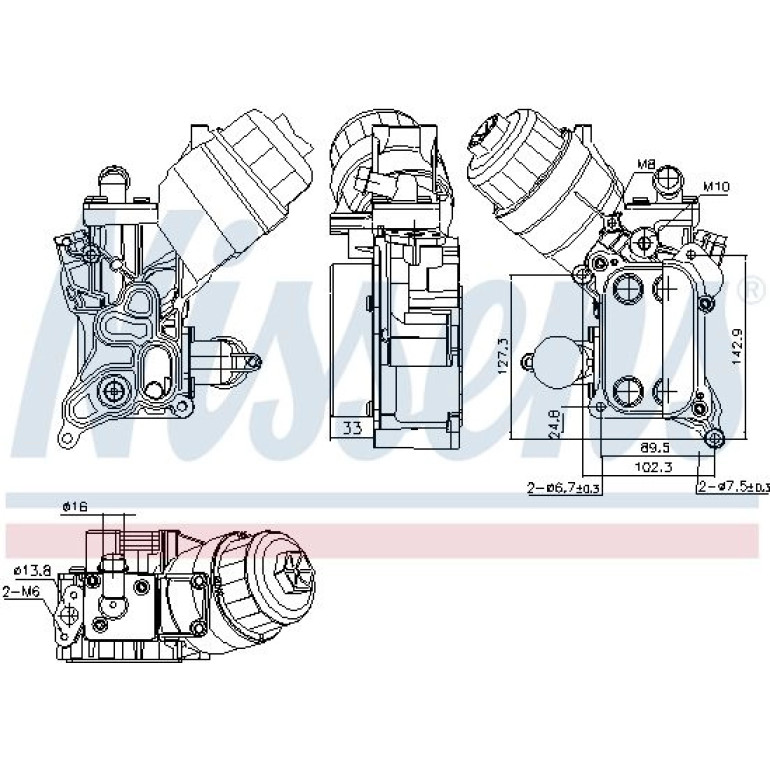 Ölkühler PKW 91355
