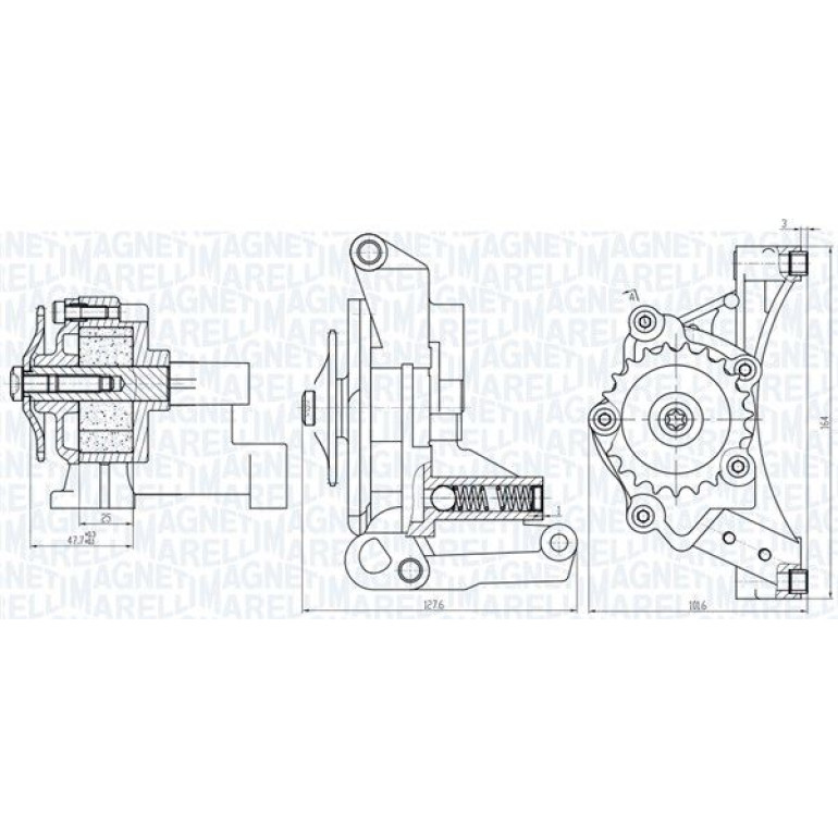 MAGNETI MARELLI Ölpumpe 351516000029 MAGNETI MARELLI Ölpumpe 351516000029