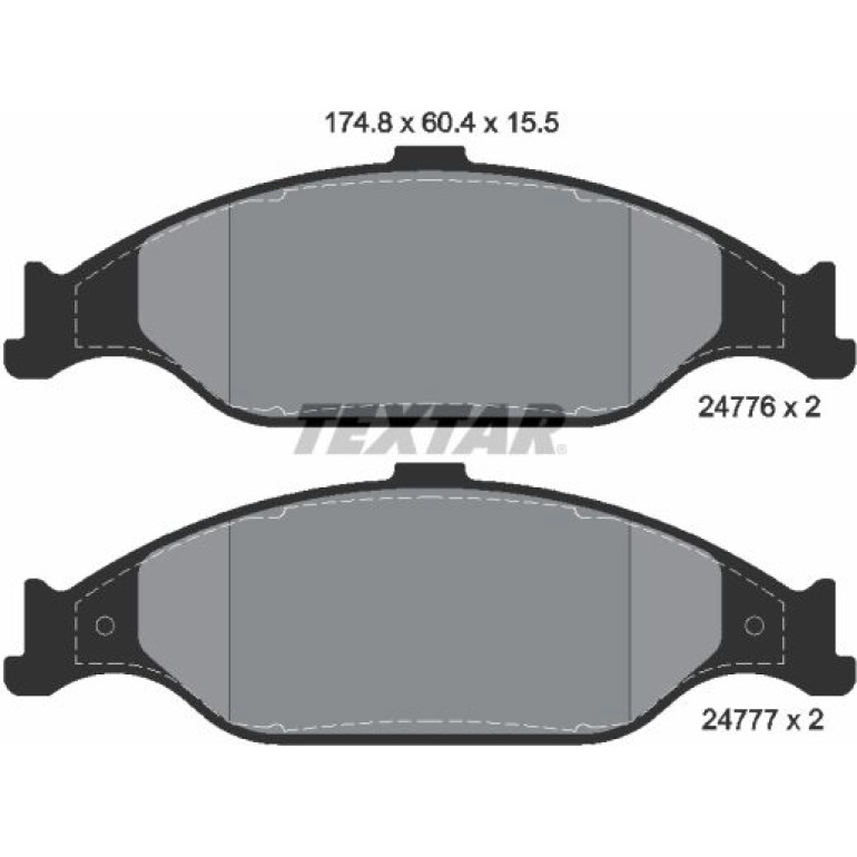 BREMSBELAGSATZ FORD P. USA MUSTANG 3,8-4,6 99-04183,5 X 60,5 X 15,4 2477601 BREMSBELAGSATZ FORD P. USA MUSTANG 3,8-4,6 99-04183,5 X 60,5 X 15,4 2477601