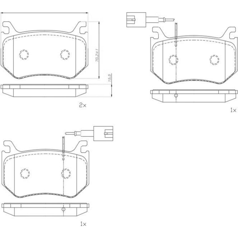 BREMBO Bremsklötze HA P 23 184 BREMBO Bremsklötze HA P 23 184