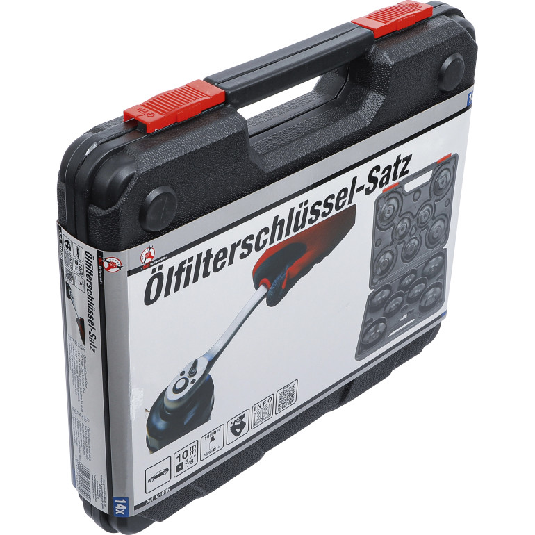 BGS Ölfilterschlüssel-Satz Antrieb Innenvierkant 10 mm (3/8 ) 14-tlg 91036 BGS Ölfilterschlüssel-Satz Antrieb Innenvierkant 10 mm (3/8 ) 14-tlg 91036