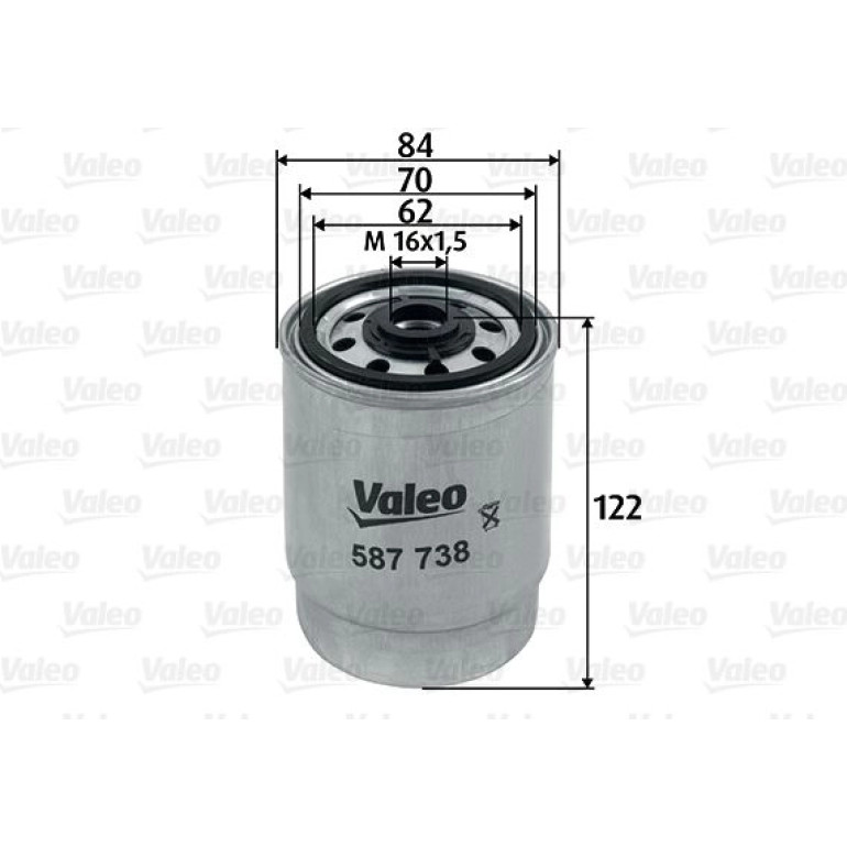 VALEO Kraftstofffilter 587738 VALEO Kraftstofffilter 587738