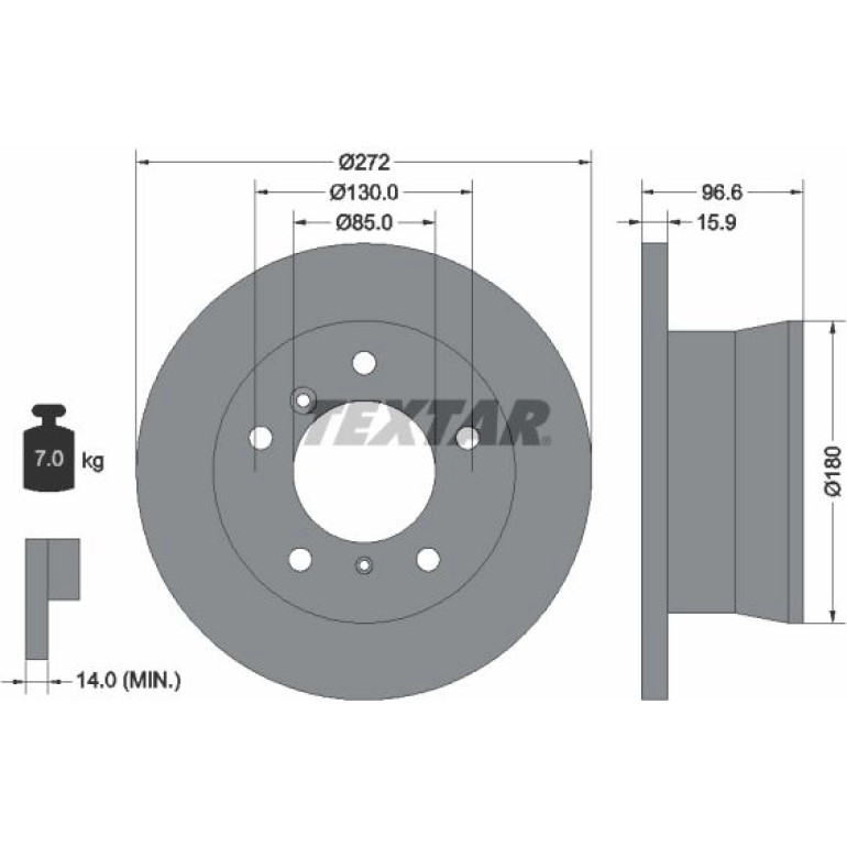 Bremsscheibe Db T. Sprinter 308-314 92137603 Bremsscheibe Db T. Sprinter 308-314 92137603