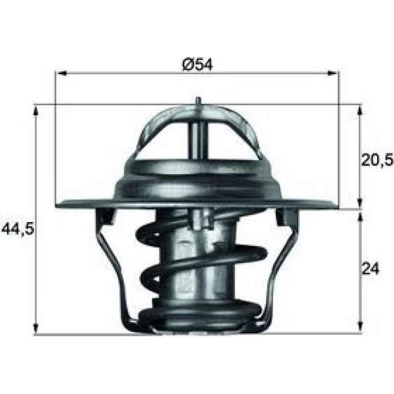 Thermostateinsatz mit Dichtung TX 4 87D Thermostateinsatz mit Dichtung TX 4 87D