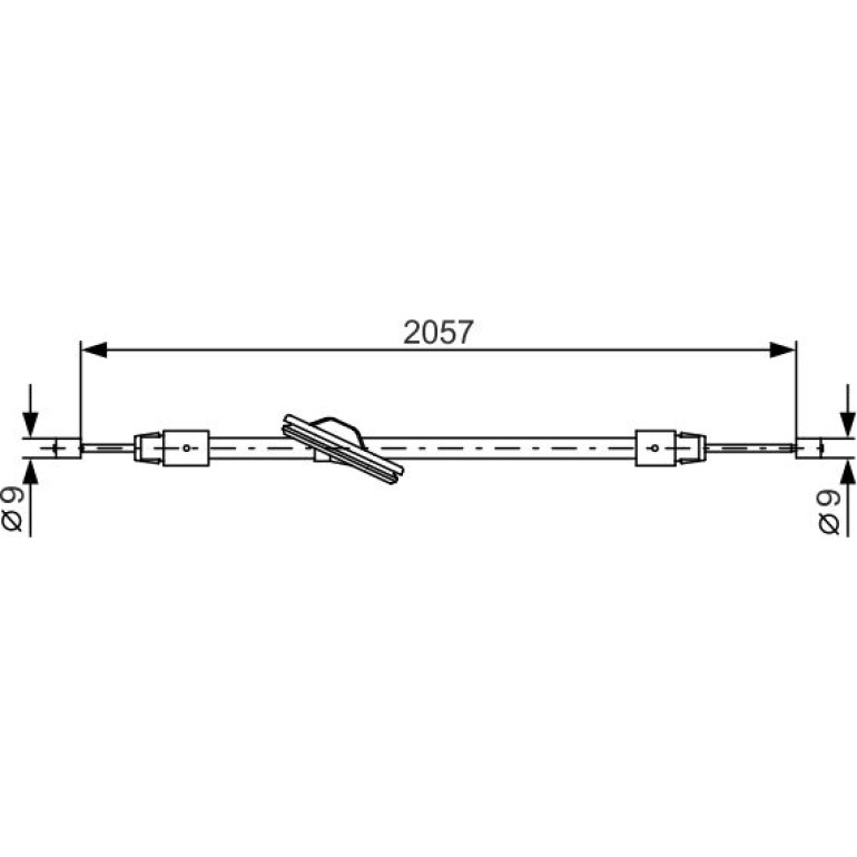 Handbremsseil 1987482331 Handbremsseil 1987482331
