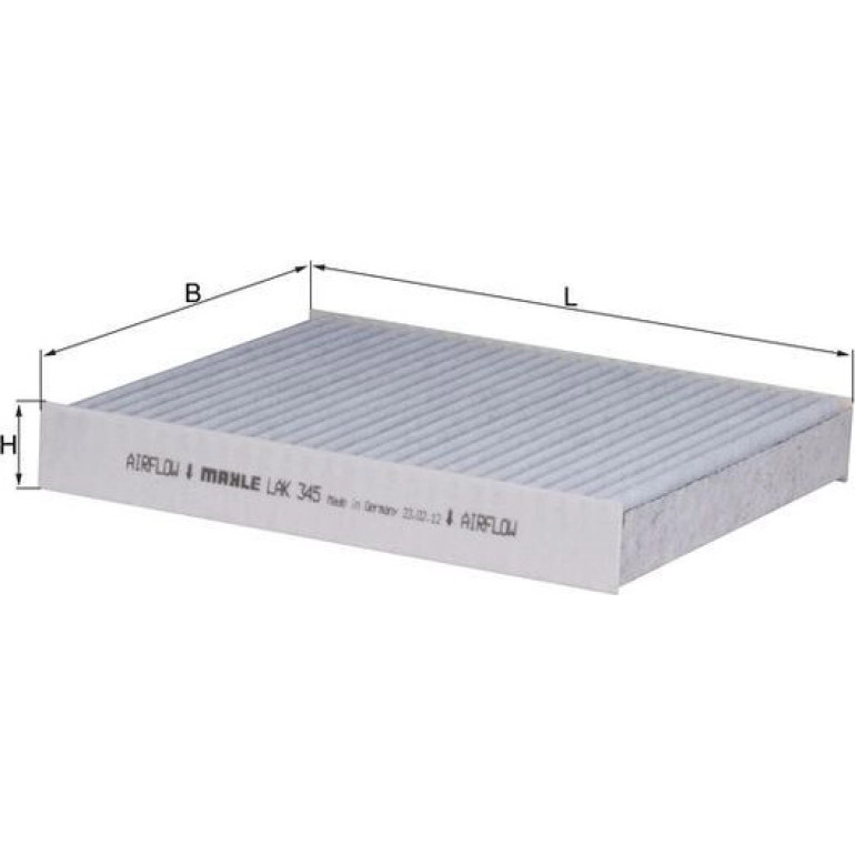 MAHLE Filter, Innenraumluft LAK 345 MAHLE Filter, Innenraumluft LAK 345