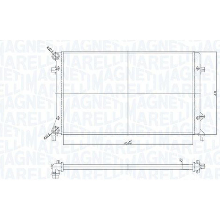 MAGNETI MARELLI Kühler, Motorkühlung 350213853000 MAGNETI MARELLI Kühler, Motorkühlung 350213853000