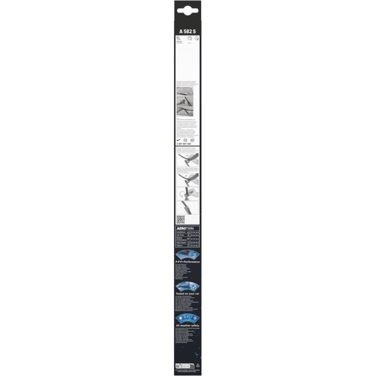 Bosch Scheibenwischer Aerotwin A582S Spoiler, Set 3397007582 Bosch Scheibenwischer Aerotwin A582S Spoiler, Set 3397007582
