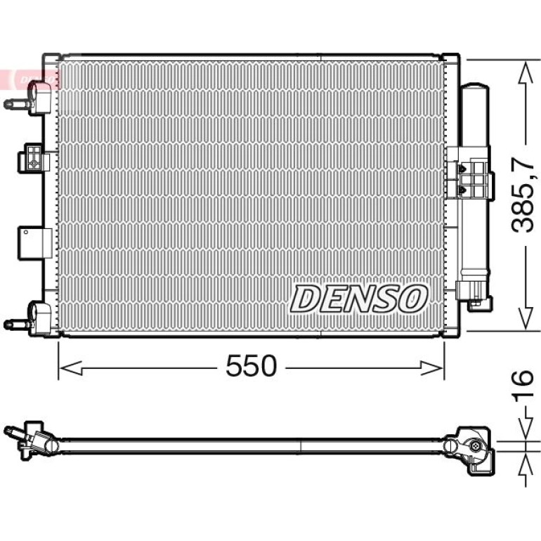 DENSO Kondensator, Klimaanlage DCN10046 DENSO Kondensator, Klimaanlage DCN10046