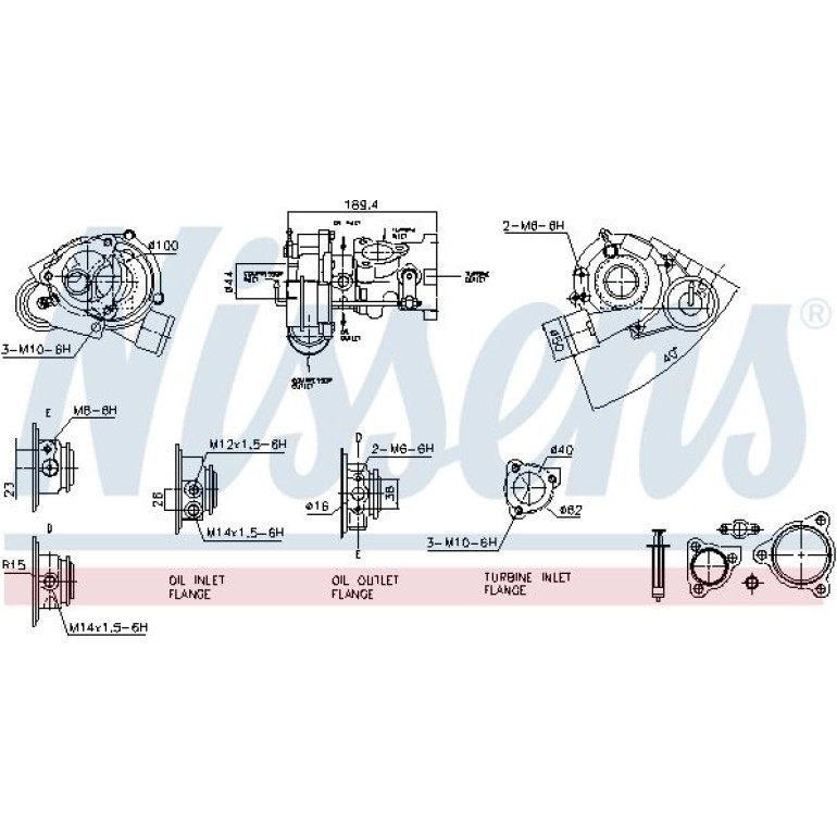 NISSENS Turbolader 93184 NISSENS Turbolader 93184