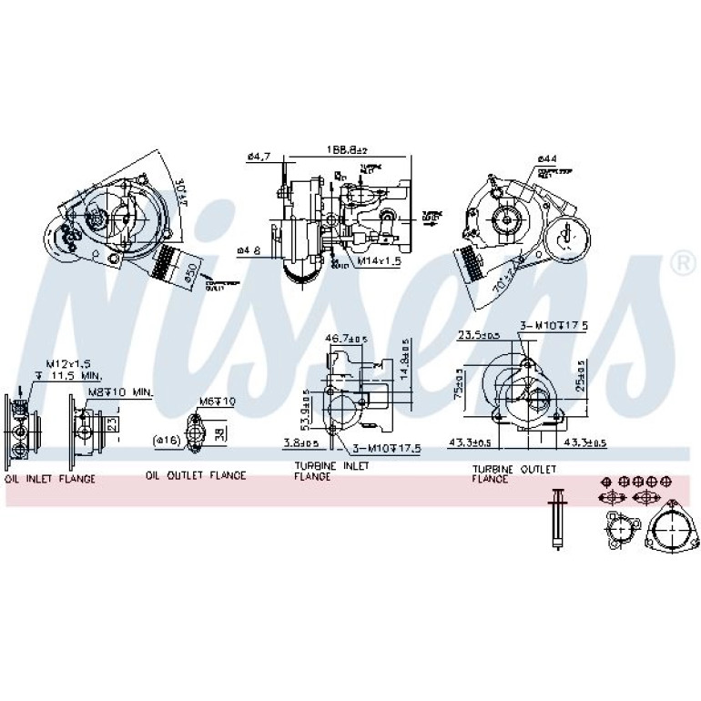 NISSENS Turbolader 93021 NISSENS Turbolader 93021