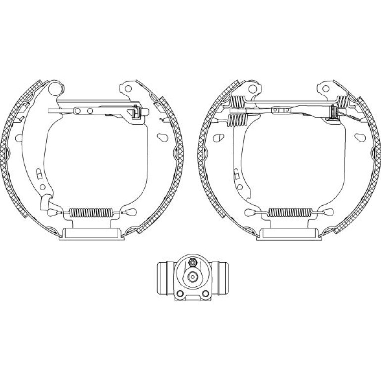 Satz Bremsbacken Peugeot T. 206 09/98- 180X32 84053800 Satz Bremsbacken Peugeot T. 206 09/98- 180X32 84053800
