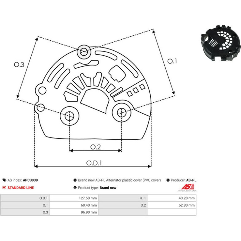 Schutzkappe, Generator APC3039