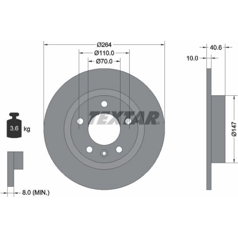 Bremsscheibe Opel T. Corsa D 1.7Cdti 92186403 Bremsscheibe Opel T. Corsa D 1.7Cdti 92186403