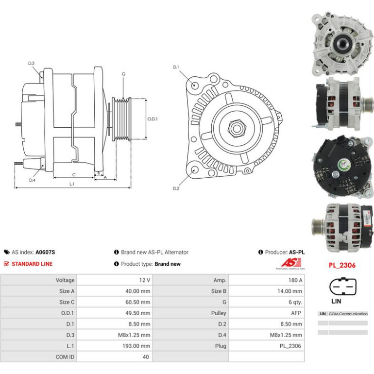GENERATOR A0607S GENERATOR A0607S