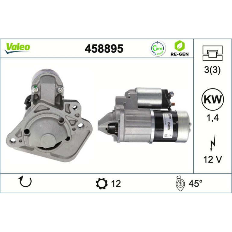 VALEO Anlasser 458895 VALEO Anlasser 458895