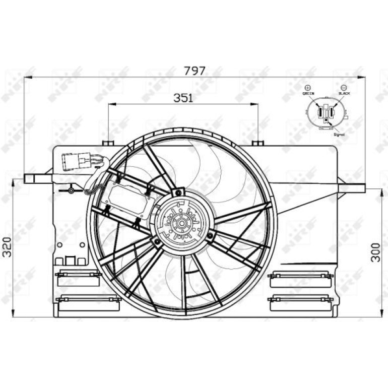 Lüfter Motorkühlung 47412 Lüfter Motorkühlung 47412