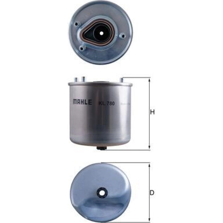 MAHLE Kraftstofffilter KL 780 MAHLE Kraftstofffilter KL 780