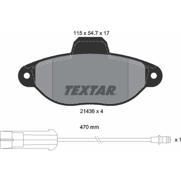 Bremsbelagsatz Fiat Punto/Sc/500/Ka 1 Sensor 2143603 Bremsbelagsatz Fiat Punto/Sc/500/Ka 1 Sensor 2143603