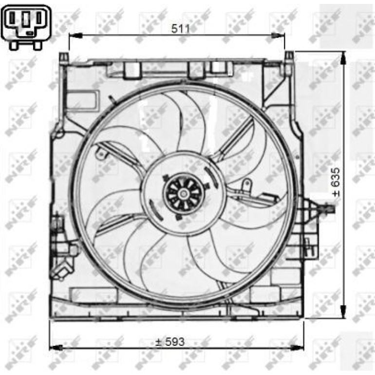 Lüfter Motorkühlung 47733 Lüfter Motorkühlung 47733