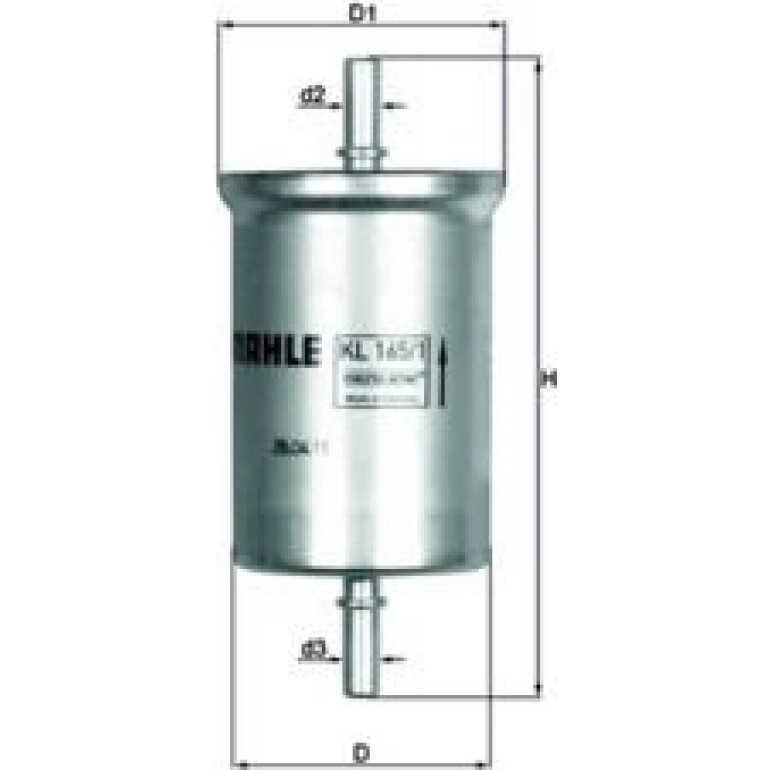 MAHLE Kraftstofffilter KL 165/1 MAHLE Kraftstofffilter KL 165/1