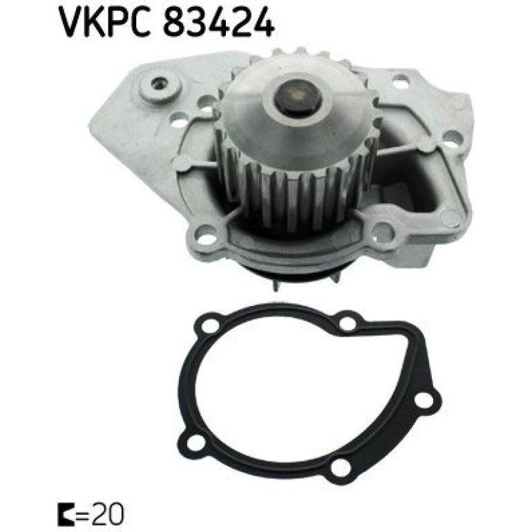 SKF Wasserpumpe VKPC 83424 SKF Wasserpumpe VKPC 83424