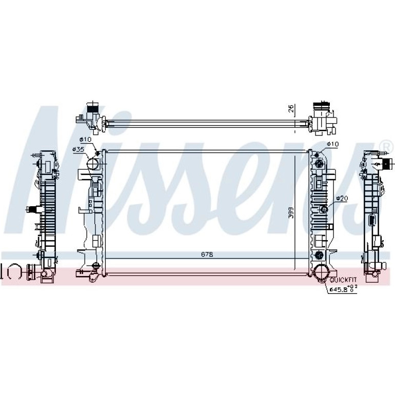Wasserkühler PKW 67157A Wasserkühler PKW 67157A