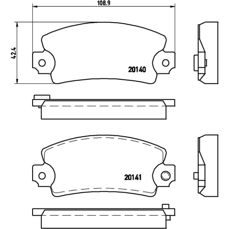 BREMBO Bremsbelagsatz, Scheibenbremse P 68 004 BREMBO Bremsbelagsatz, Scheibenbremse P 68 004